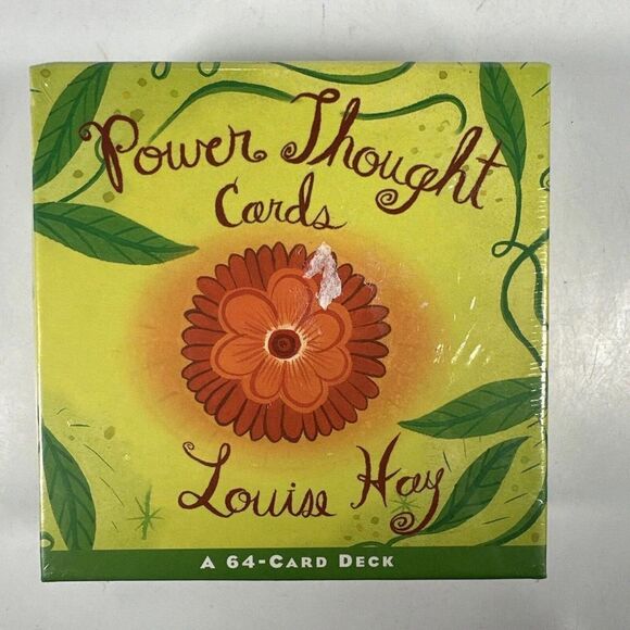 Power Thought Cards By LOUISE HAY | 64-Card Affirmation Deck Inner Strength - Picture 1 of 3
